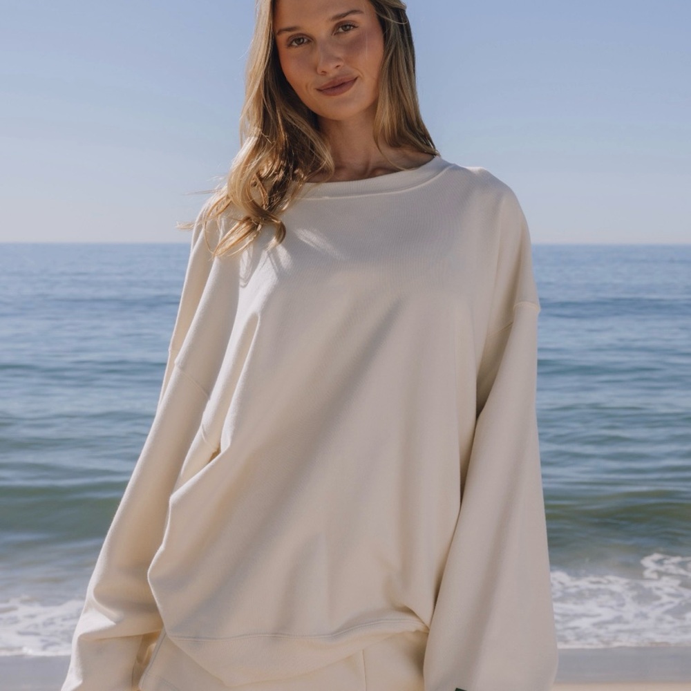Daily Drills Cream Sweatshirt